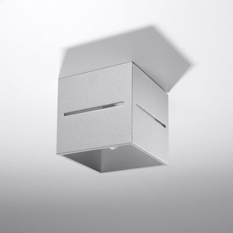 Lobo Gray Taklampa - Minimalistisk Aluminium Design - G9 LED Sockel - 10x10x10 cm Carvallo