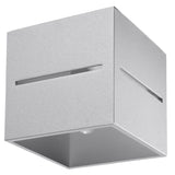Lobo Gray Taklampa - Minimalistisk Aluminium Design - G9 LED Sockel - 10x10x10 cm Carvallo