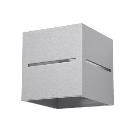 Lobo Gray Vägglampa - Minimalistisk Aluminium Design - G9 Sockel - 10x12x10 cm Carvallo