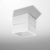 LOBO Vit Taklampa - Minimalistisk Aluminium Design - G9 LED Socker - 10x10x10 cm Carvallo