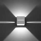 Lobo Vit Vägglampa - Minimalistisk Aluminiumdesign - G9 Sockel - 10x12x10 cm Carvallo