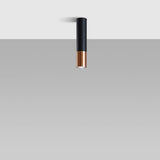 LOOPEZ Taklampa Svart/Koppar - Modern Spot Light - Lätt att rengöra - Utbytbart GU10-lampor - Universellt monteringssystem - Tidös design Carvallo