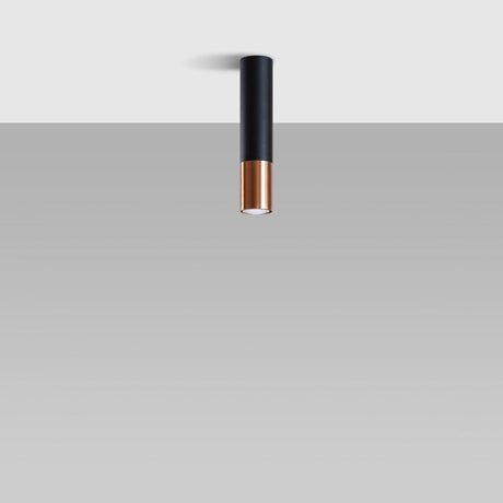 LOOPEZ Taklampa Svart/Koppar - Modern Spot Light - Lätt att rengöra - Utbytbart GU10-lampor - Universellt monteringssystem - Tidös design Carvallo