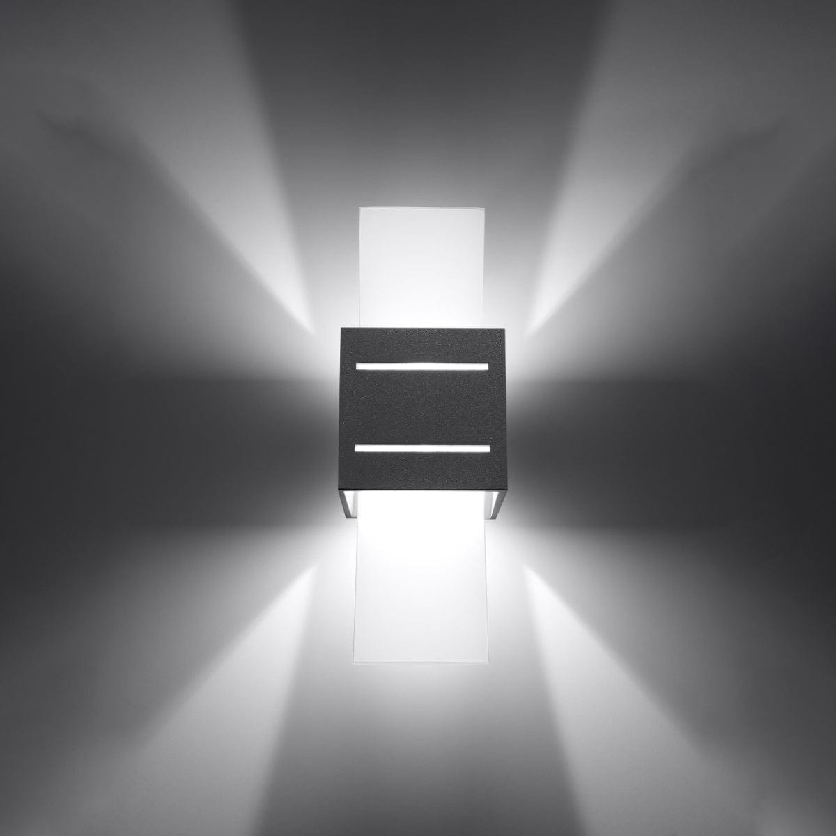 Loreto Vägglampa - Grå - Modern Aluminium & Glas - G9 LED Kompatibel - 10x12x30 cm Carvallo