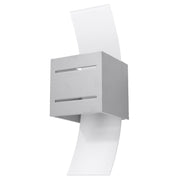 Loreto Vägglampa - Grå - Modern Aluminium & Glas - G9 LED Kompatibel - 10x12x30 cm Carvallo