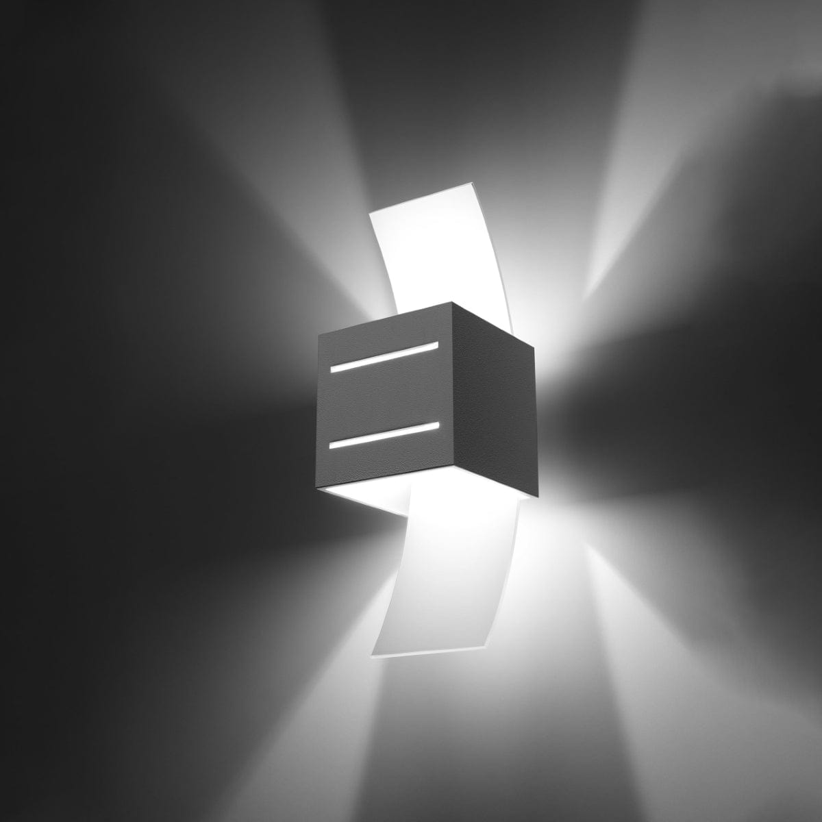 Loreto Vägglampa - Vit - Modern Aluminium & Glas - G9 LED Kompatibel - 10x12x30 cm Carvallo