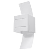 Loreto Vägglampa - Vit - Modern Aluminium & Glas - G9 LED Kompatibel - 10x12x30 cm Carvallo