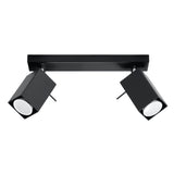 Merida Industrial Black Double Spotlight - Justerbar Stål Vägg- & Taklampa - 30x6x16 cm Carvallo