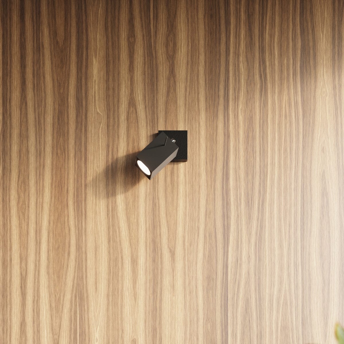 Merida Industrial Black Single Spotlight - Justerbar Stål Vägg-/Taklampa - 8x16x8 cm Carvallo