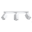 Merida Industrial White Triple Spotlight - Justerbar Stål Taklampa, 45x6x16 cm Carvallo