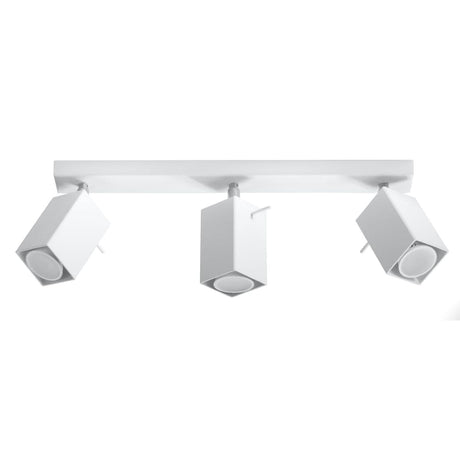 Merida Industrial White Triple Spotlight - Justerbar Stål Taklampa, 45x6x16 cm Carvallo