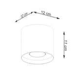 MIKA Taklampa Guld - Minimalistisk Design - Anpassningsbar Lampa - Modern och Mångsidig - Högkvalitativ Polsk Produktion - Elegant Cylindrisk Form Carvallo