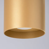 MIKA Taklampa Guld - Minimalistisk Design - Anpassningsbar Lampa - Modern och Mångsidig - Högkvalitativ Polsk Produktion - Elegant Cylindrisk Form Carvallo