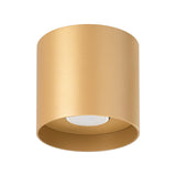 MIKA Taklampa Guld - Minimalistisk Design - Anpassningsbar Lampa - Modern och Mångsidig - Högkvalitativ Polsk Produktion - Elegant Cylindrisk Form Carvallo