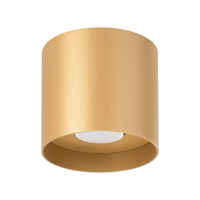 MIKA Taklampa Guld - Minimalistisk Design - Anpassningsbar Lampa - Modern och Mångsidig - Högkvalitativ Polsk Produktion - Elegant Cylindrisk Form Carvallo
