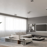 Mono Taklampa - GU10 Dubbel Ljuskälla, Stål Design, Vit/Svart, 24x14x11 cm Carvallo