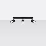 NERO Taklampa 3 Svart/Krom - Modern Loftdesign - Justerbara Armar - Kompatibel med GU10-lampor - Högkvalitativt Stål - Stilig och Funktionell Carvallo