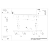 NERO Taklampa 4 Svart/Krom - Modern Loftdesign - Justerbara Armar - Kompatibel med GU10 Glödlampor - Högkvalitativt Stål - Stilren och Funktionell Carvallo