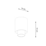 NESI Taklampa Svart - Svart och Guld Design - Utbytbara GU10 Ljuskällor - Enkel Installation - Snabb Rengöring - Modern och Klassisk Stil Carvallo