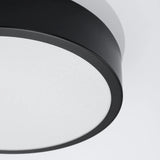 Onyx 30 Taklampa Svart LED 3000K - Rund Takplafond - Enkelt och Elegant Design - Lätt att Rengöra - Mjuk och Diffuserad Ljus - Minimalistisk Stil Carvallo