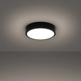 Onyx 30 Taklampa Svart LED 3000K - Rund Takplafond - Enkelt och Elegant Design - Lätt att Rengöra - Mjuk och Diffuserad Ljus - Minimalistisk Stil Carvallo