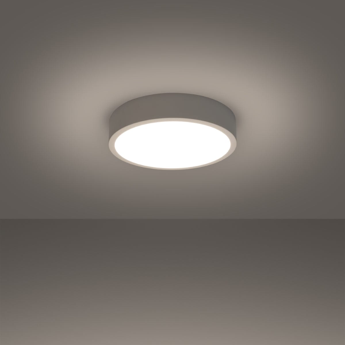 Onyx 30 Taklampa Vit LED 3000K - Rund Takplafond - Enkelt och Elegant Design - Lätt att Rengöra - Mjuk och Diffuserad Ljus - Minimalistisk Stil Carvallo