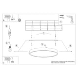 Onyx 30 Taklampa Vit LED 3000K - Rund Takplafond - Enkelt och Elegant Design - Lätt att Rengöra - Mjuk och Diffuserad Ljus - Minimalistisk Stil Carvallo