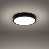 Onyx 40 Taklampa Svart LED 3000K - Rund Takplafond - Enkel och Elegant Design - Lätt att Rengöra - Mjuk och Diffuserad Ljus - Minimalistisk Stil Carvallo