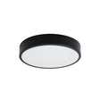 Onyx 40 Taklampa Svart LED 3000K - Rund Takplafond - Enkel och Elegant Design - Lätt att Rengöra - Mjuk och Diffuserad Ljus - Minimalistisk Stil Carvallo