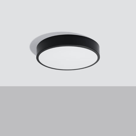 Onyx 40 Taklampa Svart LED 3000K - Rund Takplafond - Enkel och Elegant Design - Lätt att Rengöra - Mjuk och Diffuserad Ljus - Minimalistisk Stil Carvallo