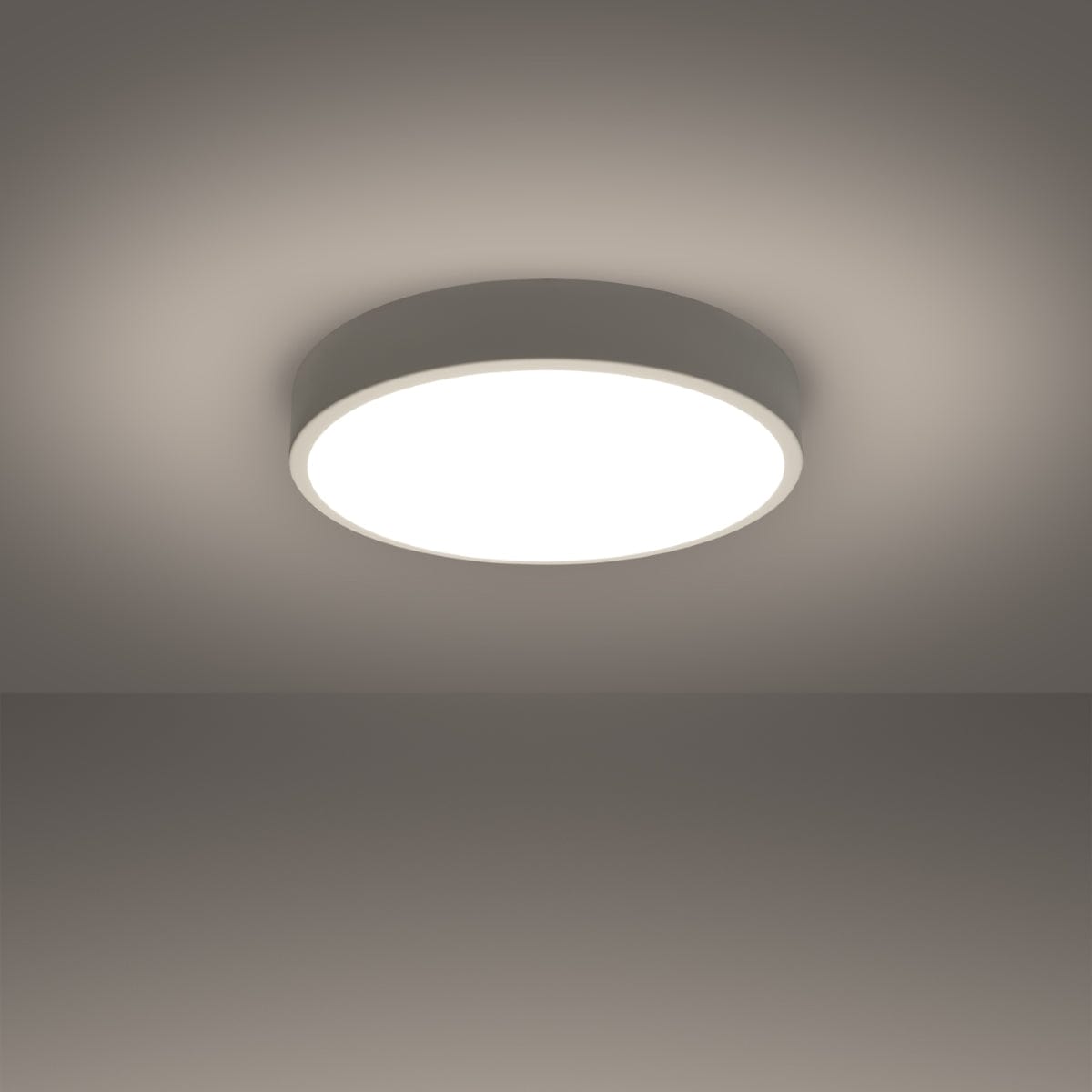 Onyx 40 Taklampa Vit LED 3000K - Rund Takplafond - Enkelt och Eleganta Design - Lätt att Rengöra - Mjuk och Diffuderad Ljus - Minimalistisk Stil Carvallo