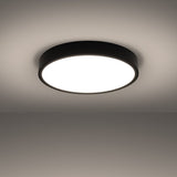 Onyx 50 Taklampa Svart LED 3000K - Rund Takplafond - Enkel och Elegant Design - Lätt att Rengöra - Mjuk och Diffus Ljus - Minimalistisk Stil Carvallo