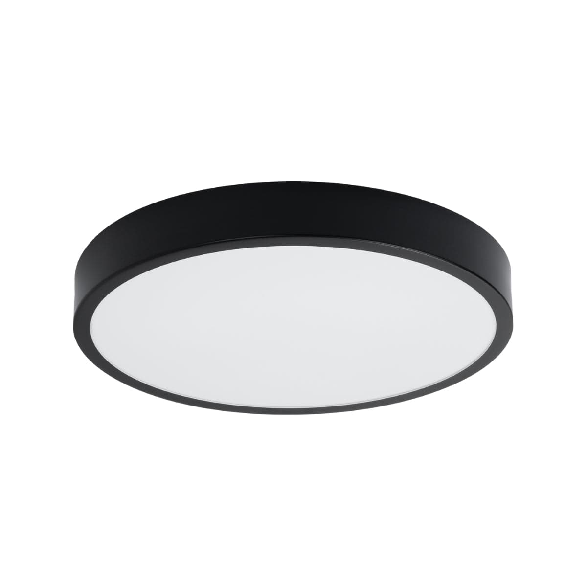 Onyx 50 Taklampa Svart LED 3000K - Rund Takplafond - Enkel och Elegant Design - Lätt att Rengöra - Mjuk och Diffus Ljus - Minimalistisk Stil Carvallo