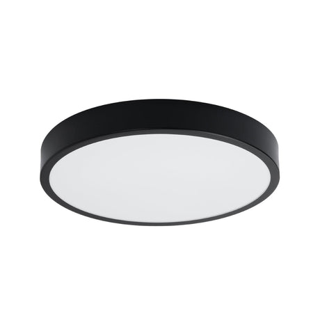 Onyx 50 Taklampa Svart LED 3000K - Rund Takplafond - Enkel och Elegant Design - Lätt att Rengöra - Mjuk och Diffus Ljus - Minimalistisk Stil Carvallo