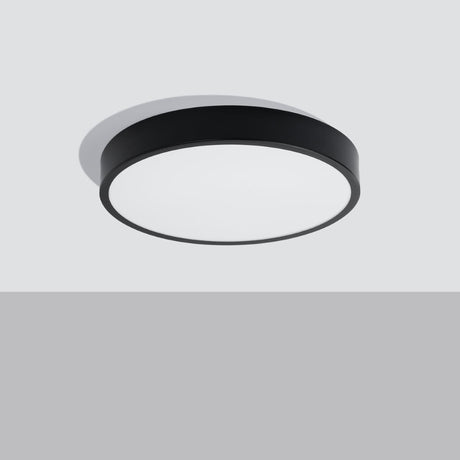 Onyx 50 Taklampa Svart LED 3000K - Rund Takplafond - Enkel och Elegant Design - Lätt att Rengöra - Mjuk och Diffus Ljus - Minimalistisk Stil Carvallo