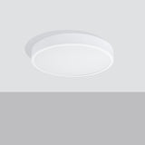 Onyx 50 Taklampa Vit LED 3000K - Rund Takplafond - Enkel och Elegant Design - Lätt att Rengöra - Mjuk och Diffuserad Ljus - Minimalistisk Stil Carvallo