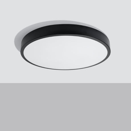 Onyx 60 Taklampa Svart LED 3000K - Rund Takplafond - Enkel och Elegant Design - Lätt att Rengöra - Mjukt och Diffust Ljus - Minimalistisk Stil Carvallo