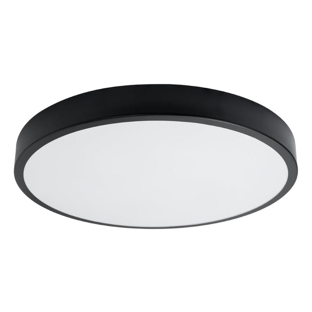Onyx 60 Taklampa Svart LED 3000K - Rund Takplafond - Enkel och Elegant Design - Lätt att Rengöra - Mjukt och Diffust Ljus - Minimalistisk Stil Carvallo