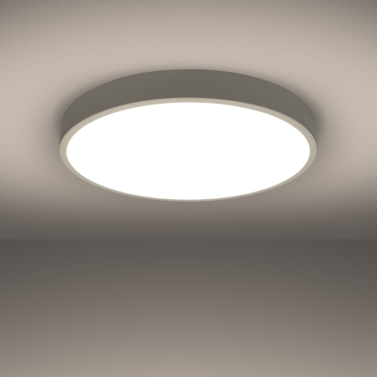 Onyx 60 Taklampa Vit LED 3000K - Rund Takplafond - Enkel och Elegant Design - Lätt att Rengöra - Mjuk och Diffunderad Ljus - Minimalistisk Stil Carvallo
