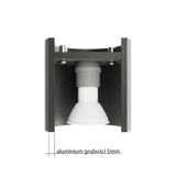 Orbis Svart Tak/Vägglampa - Dubbel Cylindrisk Skärmar - Aluminium - Modern Design Carvallo