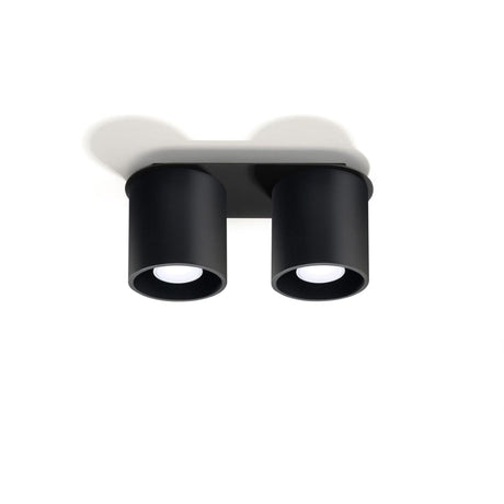 Orbis Svart Tak/Vägglampa - Dubbel Cylindrisk Skärmar - Aluminium - Modern Design Carvallo