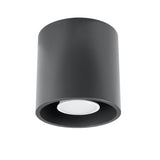 ORBIS Taklampa 1 Antracit - Minimalistisk Downlight Design - Lätt att Rengöra - Snabb och Praktisk Installation - Hög Hållbarhet - Utbytbart GU10 Glödlampor - Flera Färg- och Texturalternativ Carvallo