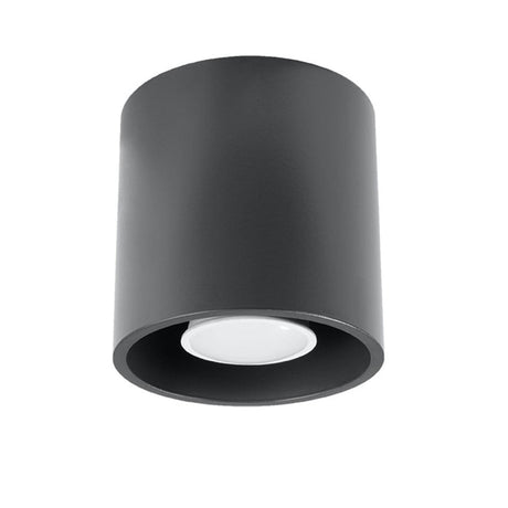 ORBIS Taklampa 1 Antracit - Minimalistisk Downlight Design - Lätt att Rengöra - Snabb och Praktisk Installation - Hög Hållbarhet - Utbytbart GU10 Glödlampor - Flera Färg- och Texturalternativ Carvallo