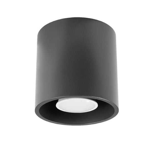 ORBIS Taklampa 1 Antracit - Minimalistisk Downlight Design - Lätt att Rengöra - Snabb och Praktisk Installation - Hög Hållbarhet - Utbytbart GU10 Glödlampor - Flera Färg- och Texturalternativ Carvallo