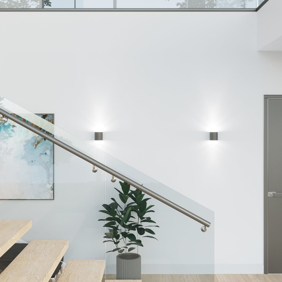 ORBIS Taklampa 1 Antracit - Minimalistisk Downlight Design - Lätt att Rengöra - Snabb och Praktisk Installation - Hög Hållbarhet - Utbytbart GU10 Glödlampor - Flera Färg- och Texturalternativ Carvallo