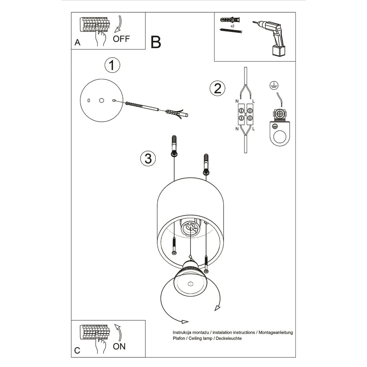ORBIS Taklampa 1 Antracit - Minimalistisk Downlight Design - Lätt att Rengöra - Snabb och Praktisk Installation - Hög Hållbarhet - Utbytbart GU10 Glödlampor - Flera Färg- och Texturalternativ Carvallo