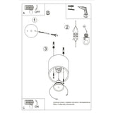 ORBIS Taklampa 1 Antracit - Minimalistisk Downlight Design - Lätt att Rengöra - Snabb och Praktisk Installation - Hög Hållbarhet - Utbytbart GU10 Glödlampor - Flera Färg- och Texturalternativ Carvallo