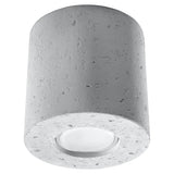ORBIS Betongtaklampa - Minimalistisk Design - Lätt att Rengöra - Snabb Installation - Industriell Loftstil - Utbytbart GU10 Glödlampor - Lättviktig Carvallo
