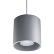 Orbis Gray Tak- & Vägglampa - Cylindrisk Design - Minimalistisk Belysning Carvallo