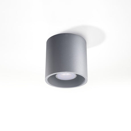 Orbis Grå Tak/Vägglampa - Cylindrisk - GU10 LED - Aluminium Carvallo